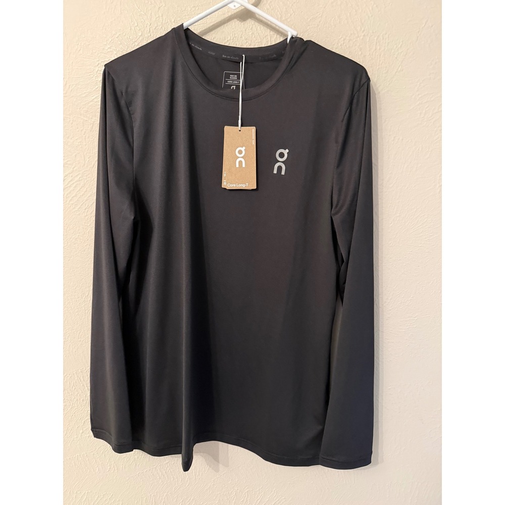 On Running Core Long-T Mens S Black Long Sleeve Performance Shirt 1ME10750553
